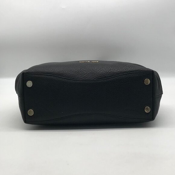 Michael Kors Raven Black Pebbled Leather Shoulder Bag - Picture 5 of 11